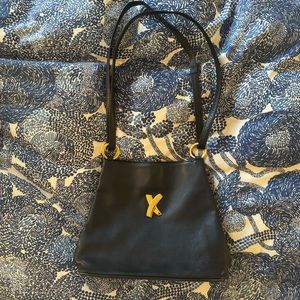 Paloma Picasso navy and gold purse